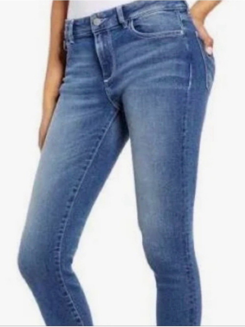 DL1961 Florence Cropped Women's Skinny Jeans with ribbon hem - Size 29